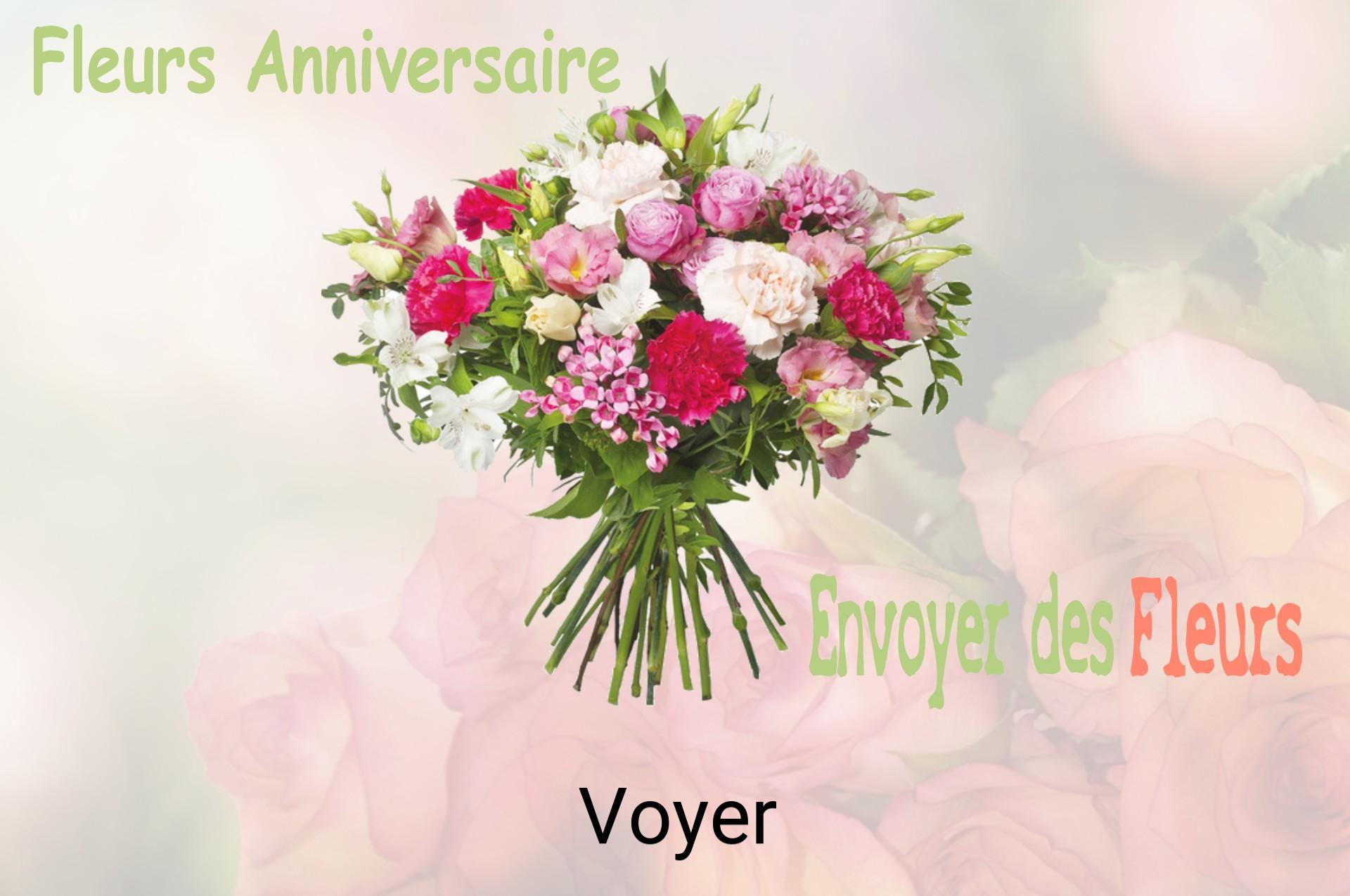 Bouquet de fleurs d’anniversaire livré à Voyer