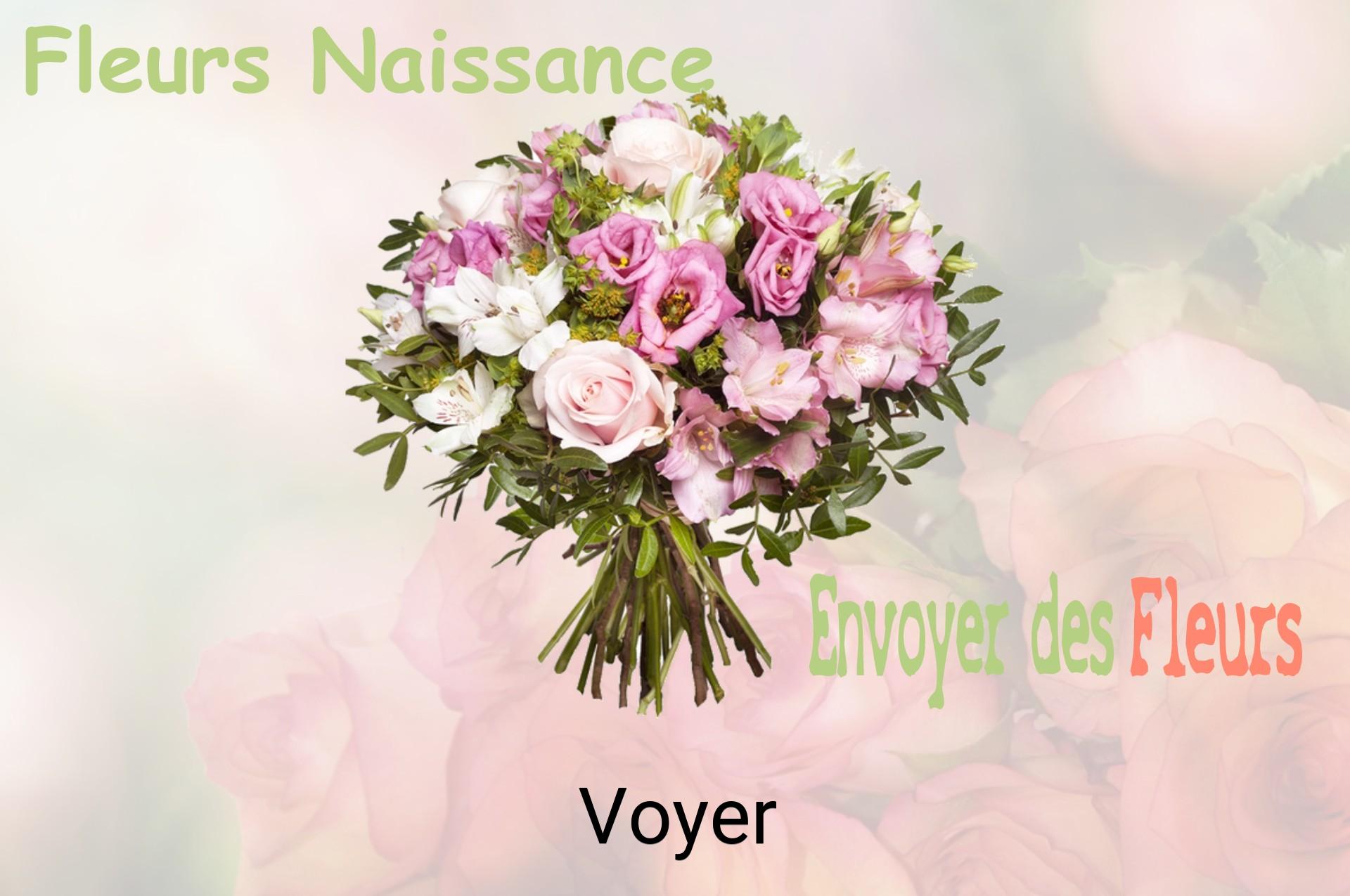 Bouquet de fleurs de naissance livré à Voyer